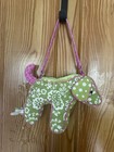 Sassy Petsaks By Douglas Quilted Green And Pink Puppy Mini Purse