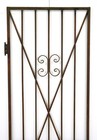 Antique Victorian Curled Wrought Iron 78 In  Gate