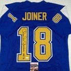 Autographed signed Charlie Joiner Hof 96 San Diego Royal Blue Jersey Jsa Coa