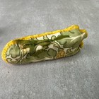 Charming Thread Spool Caddy Vtg Antique Art Nouveau Fabric Wooden Spool Lot
