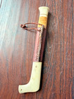 Vintage Sami Lapland Puukko Knife Carved Antler Sheath Signed Wb Scandinavian