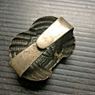 Antique Sterling Silver Boycotts Neckerchief Slide With Rope Design 1 75 w