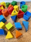 51 Vintage Sorting Shape Toy Blocks - Fisher Price Little Tikes Etc