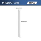 80pcs M2x35mm 304 Stainless Steel Dowel Pin  Cylindrical Shelf Support Peg Pin