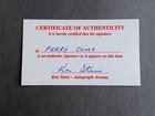 Perry Como  d  2001  Signed Index Card W coa - Singer  Actor - B