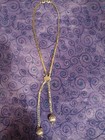 Vintage Monet Silver Lariat Style Bolo