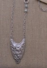 Vintage To Now nwt Arrowhead Necklace Silver Tone rhinestones Beads hammered