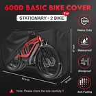 Bike Cover For 2 Bikes - 600d Bike Covers Outdoor Storage Waterproof   Heavy Dut