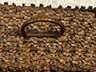Old Hand Woven Tramp Art Sewing Basket