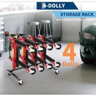 Heavy Duty 4 Wheels Dolly Storage Rack Car Dolly Holder With 360   Swivel Casters