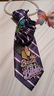 Barbie  baddie With A Bible  Women s Purple Striped Polyester Neck Tie One Size