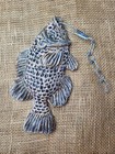 9  X 5  3d Signed Glazed Pottery Crappie Fish Hanging Wall  Plaque  1 Lb Scales