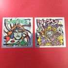Rare Vintage Bikkuriman Double Layer Sticker Set Hidden Sticker Unpeeled Japan