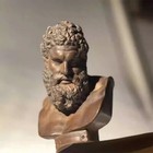 Handcrafted Bronze Hercules Bust Sculpture  Ancient Roman Statue Home Decor