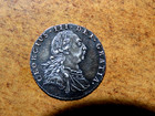 Au  bu 1787 Great Britain Silver Shilling Coin Hearts George Iii K1