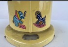 Vintage Rexall 1950s Metal Baby Scale Yellow 24 Lb Original Box Baby Room Decor 