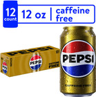 Pepsi Caffeine Free Cans  12 Count  12 Fl Oz Cans