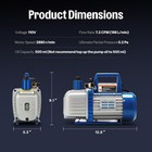 7 2 Cfm 2-stage Vacuum Pump - 3 4 Hp 15 Micron Deep Vacuum Professional For Hvac