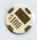 100 00 Chip From The John Ascuagas Nugget Casino Sparks Nevada Pmsc