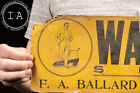 Antique Walk Over Shoes Cardstock Sign