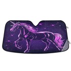 Windshield Sun Shade Unicorn Purple Pattern Front Window 55 l X 27 6 w  A022 