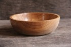 Handmade White Oak Wooden Bowl  Hand Turned
