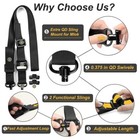 Tactical Quick Detach 1 2 Point Retro Rifle Sling   2pcs Mlok Sling Swivel Mount