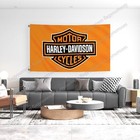 Harley Davidson 3x5 Ft Flag Motorcycle Banner Logo Polyester Garage Wall Sign