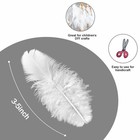 500pcs-white Rooster Feathers 3-5inch Bulk For Crafts Diy White 