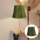 Decorative Dark Green Cloth Lampshade Durable Lamp Shade For Desk Lamp