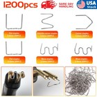 1200pcs Hot Stapler Staples Repair Kit For Plastic Welder Gun Car Bumper Fender