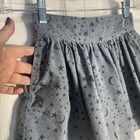 Stella Mccartney Kids Corduroy Skirt Girls 6y Gray Moon Stars Pockets Flare Zip