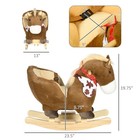 Baby Rocking Horse  Plush Animal Rocker W  Realistic Sound  Pedals