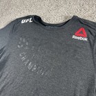 Khabib Nurmagomedov Ufc Reebok Shirt Mens Large Gray Walk Out Fight Mma Jersey