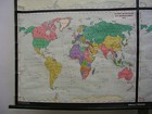 School Wall Map Beautiful Old World History 83 1 2x64 3 16in Vintage Map 1955