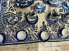 Rare Blue Willow Kids Tea Set  With Silverware And Placemats 39  Pieces   Japan
