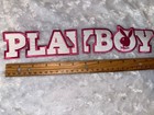 Pink White Playboy Bunny Iron On Sewing Patch Applique For Jacket 12  Split