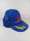 1980   s Vintage Cedar Point Amusement Park Mesh Snap Back Hat Sandusky  Ohio Euc