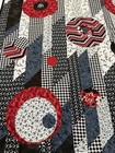 Handmade Quilt Bubbles Quilt Pattern 44    X 52    Black Red