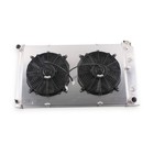 4 Row Radiator W fan For 1968-1972 69 70 71 Chevelle Gto Cutlass Lemans Aluminum
