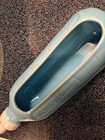 Vintage Ceramic Baby Bottle Planter Blue   White Nursery Decor 7  X 3 