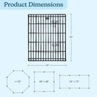 New Dog Playpen Foldable Metal Exercise Pen 8 Panels 24x30in Door Indoor Outdoor