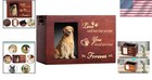 Personalized Pet Ashes Urn With Black Flannel   Paw Print Design     140 Cu  In 