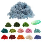 Preserved Reindeer Moss  4 Oz Fake Moss For Crafts  sky Blue 