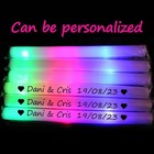 12 15 30 60pcs Led Glow Sticks Rgb Foam Light Up Cheer Tubes Party Xmas