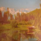 Vintage Marine Landscape Framed Painting Reproduction Design Xx Century N4262