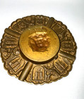 Vintage Portugal Heavy Solid Brass Cigar cigarette Ashtray trinket Dish