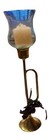 Candle Holders Set Of 3 Vtg Brass Bugle Horn 