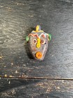 Phoenician Mosaic Glass Face Amulet Pendant  Ancient Style Collectible