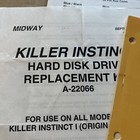 Original Factory Killer Instinct Midway Arcade Video Game Owners Manual